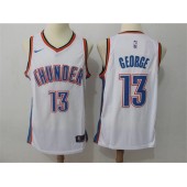 Oklahoma City Thunder #13 Paul George White Nike Swingman Jersey