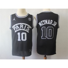 Paris Saint-Germain #10 Neymar Jr Black Jordan Fashion Jersey