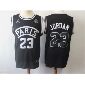 Paris Saint-Germain #23 Michael Jordan Black Jordan Fashion Jersey