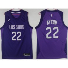 Phoenix Suns #22 Deandre Ayton Purple City Edition Nike Swingman Jersey