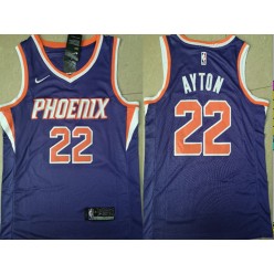 Phoenix Suns #22 Deandre Ayton Purple Nike Swingman Jersey(Without The Sponsor Logo)
