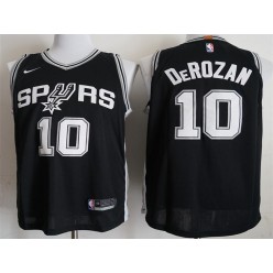 San Antonio Spurs #10 DeMar DeRozan Black 2018-19 Nike Authentic Jersey