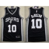 San Antonio Spurs #10 DeMar DeRozan Black 2018-19 Nike Swingman Jersey