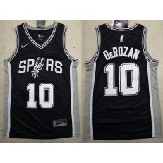 San Antonio Spurs #10 DeMar DeRozan Black 2018-19 Nike Swingman Jersey