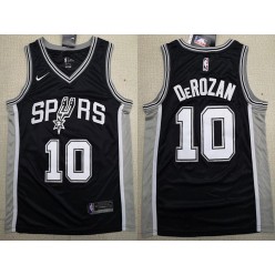 San Antonio Spurs #10 DeMar DeRozan Black 2018-19 Nike Swingman Jersey