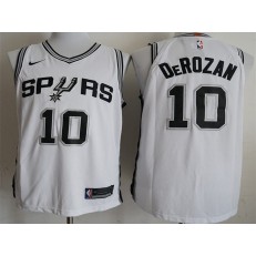 San Antonio Spurs #10 DeMar DeRozan White 2018-19 Nike Authentic Jersey