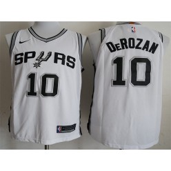 San Antonio Spurs #10 DeMar DeRozan White 2018-19 Nike Authentic Jersey