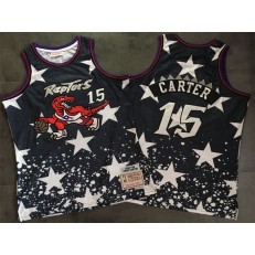 Toronto Raptors #15 Vince Carter Black Independence Day Stitched Basketball Jersey