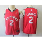 Toronto Raptors #2 Kawhi Leonard Red Youth Nike Swingman Jersey