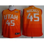 Utah Jazz #45 Donovan Mitchell Multi Color City Edition Nike Swingman Jersey