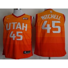 Utah Jazz #45 Donovan Mitchell Multi Color City Edition Nike Swingman Jersey