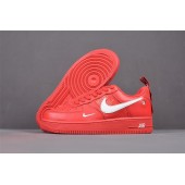 NIKE AIR FORCE 1 LOW 07 LV8 UTILITY RED WHITE AJ7747-600