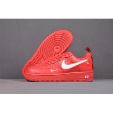 NIKE AIR FORCE 1 LOW 07 LV8 UTILITY RED WHITE AJ7747-600