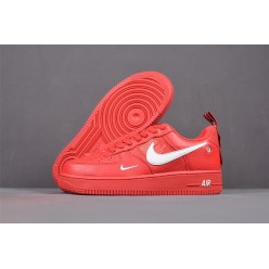 NIKE AIR FORCE 1 LOW 07 LV8 UTILITY RED WHITE AJ7747-600