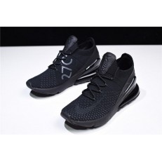 NIKE AIR MAX 270 FLYKNIT TRIPLE BLACK AO1023-005