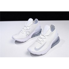 NIKE AIR MAX 270 FLYKNIT TRIPLE WHITE PURE PLATINUM AO1023-102