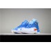 KID'S AIR JORDAN 12 BLUE WHITE ORANGE PE