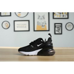 KID'S NIKE AIR MAX 270 BLACK WHITE ORANGE