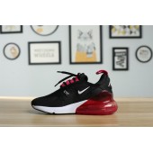 KID'S NIKE AIR MAX 270 BLACK WHITE RED