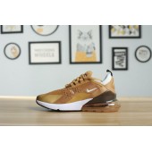KID'S NIKE AIR MAX 270 GOLD WHITE