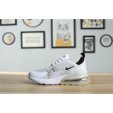 KID'S NIKE AIR MAX 270 WHITE BLACK