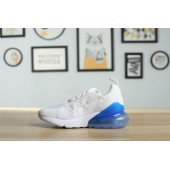 KID'S NIKE AIR MAX 270 WHITE BLUE