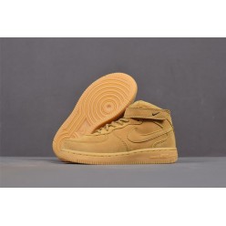 KID'S NIKE AIR FORCE 1 MID WHEAT 859338-200