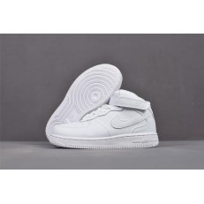 KID'S NIKE AIR FORCE 1 MID WHITE 314197-113