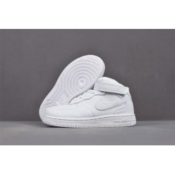 KID'S NIKE AIR FORCE 1 MID WHITE 314197-113