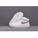 KID'S NIKE AIR FORCE 1 MID WHITE RED 314197-101