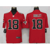 Atlanta Falcons #18 Calvin Ridley Red Color Rush Limited Nike NFL Men Jersey