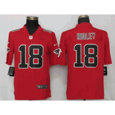 Atlanta Falcons #18 Calvin Ridley Red Color Rush Limited Nike NFL Men Jersey