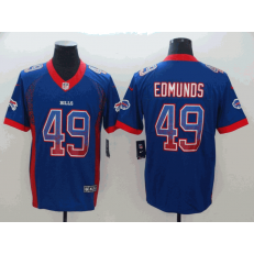 Buffalo Bills #49 Tremaine Edmunds Royal Drift Fashion Limited Nike NFL Men Jersey