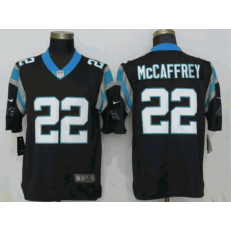 Carolina Panthers #22 Christian McCaffrey Black Vapor Untouchable Limited Nike NFL Men Jersey