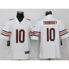 Chicago Bears #10 Mitchell Trubisky White Vapor Untouchable Limited Nike NFL Men Jersey