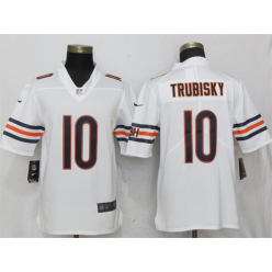 Chicago Bears #10 Mitchell Trubisky White Vapor Untouchable Limited Nike NFL Men Jersey