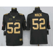 Chicago Bears #52 Khalil Mack Anthracite Gold Salute To Service Limited Nike NFL Men Jersey