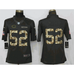 Chicago Bears #52 Khalil Mack Anthracite Salute To Service Limited Nike NFL Men Jersey