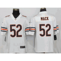 Chicago Bears #52 Khalil Mack White Vapor Untouchable Limited Nike NFL Men Jersey