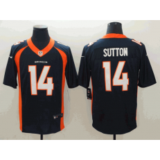 Denver Broncos #14 Courtland Sutton Navy Alternate Vapor Untouchable Limited Nike NFL Men Jersey