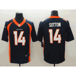 Denver Broncos #14 Courtland Sutton Navy Alternate Vapor Untouchable Limited Nike NFL Men Jersey