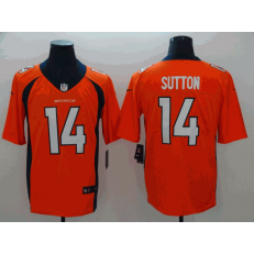 Denver Broncos #14 Courtland Sutton Orange Vapor Untouchable Limited Nike NFL Men Jersey