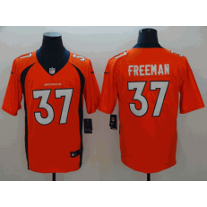 Denver Broncos #37 Royce Freeman Orange Vapor Untouchable Limited Nike NFL Men Jersey