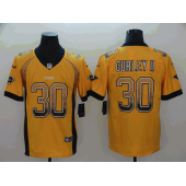 Los Angeles Rams #30 Todd Gurley II Gold Drift Fashion Limited Nike NFL Men Jersey
