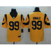 Los Angeles Rams #99 Aaron Donald Gold Vapor Untouchable Limited Nike NFL Men Jersey