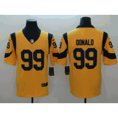 Los Angeles Rams #99 Aaron Donald Gold Vapor Untouchable Limited Nike NFL Men Jersey