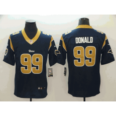 Los Angeles Rams #99 Aaron Donald Navy Vapor Untouchable Player Limited Nike NFL Men Jersey