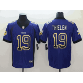 Minnesota Vikings #19 Adam Thielen Purple Drift Fashion Limited Nike NFL Men Jersey