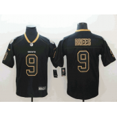 New Orleans Saints #9 Drew Brees Black Shadow Legend Limited Nike NFL Men Jersey