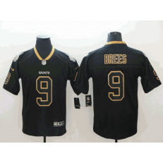 New Orleans Saints #9 Drew Brees Black Shadow Legend Limited Nike NFL Men Jersey